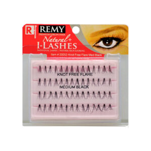 Natural I-lashes flare[Knot free] - 00052 Black[Medium]
