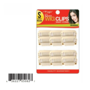 Magic12pc small wig clip blonde 052BLOS